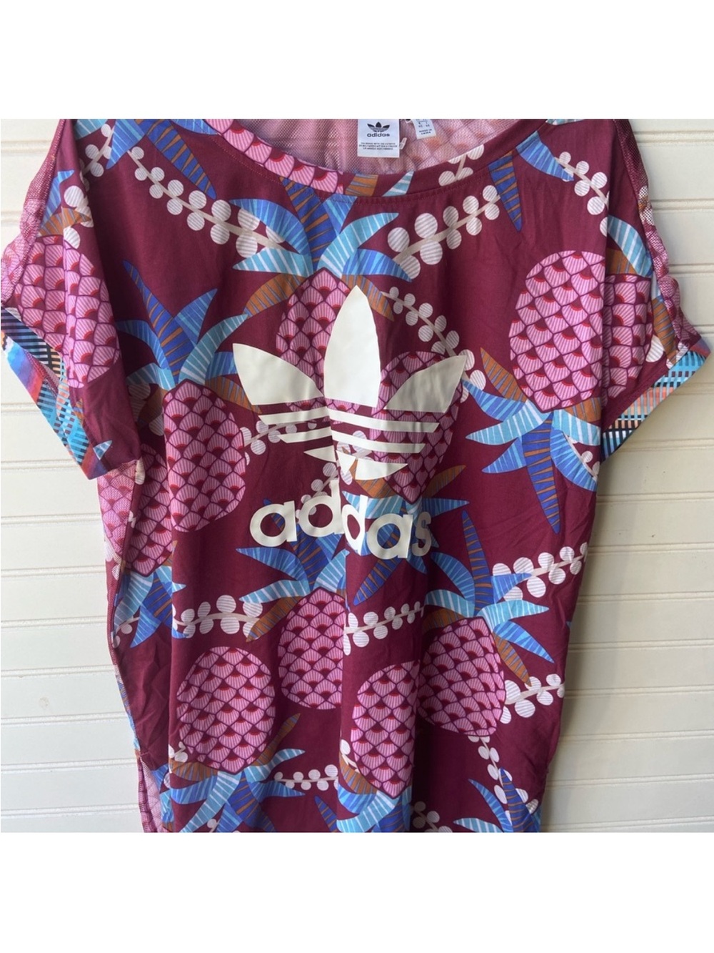 Adidas Sheer Pineapple Print Shirt